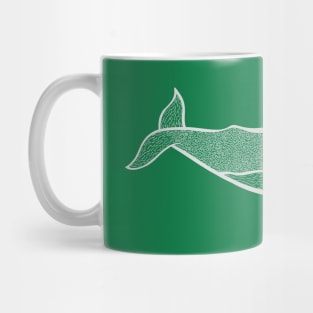 Humpback Whale - hand drawn marine animal design Mug